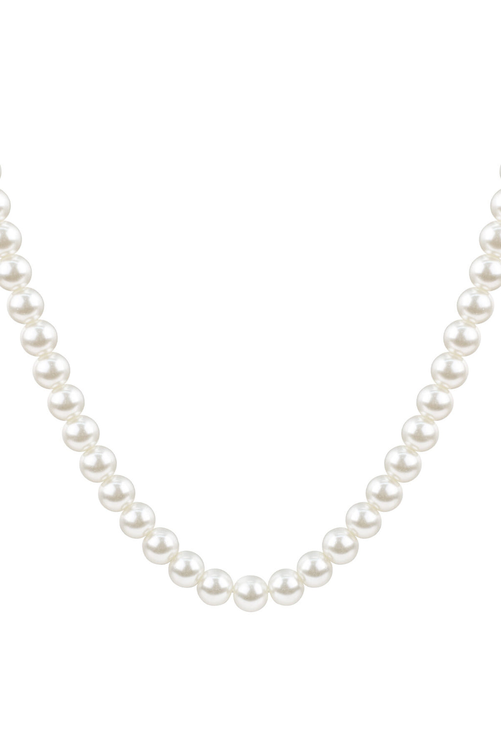 Elegant White Imitation Pearl Necklace for Women