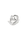 Adjustable Irregular Statement Ring in Silver & Gold
