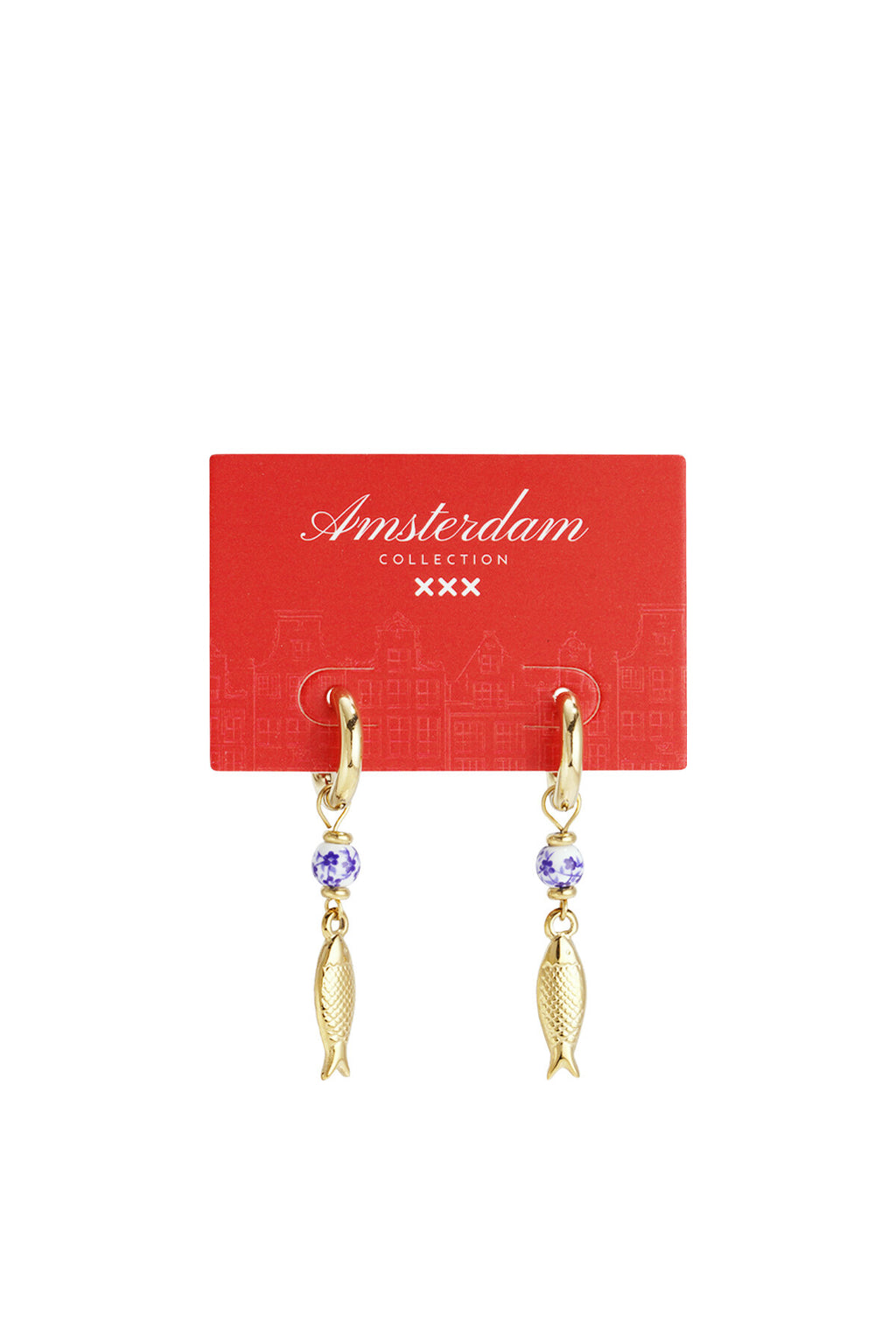 Stylish Gold Fish Dangle Earrings for Spring/Summer