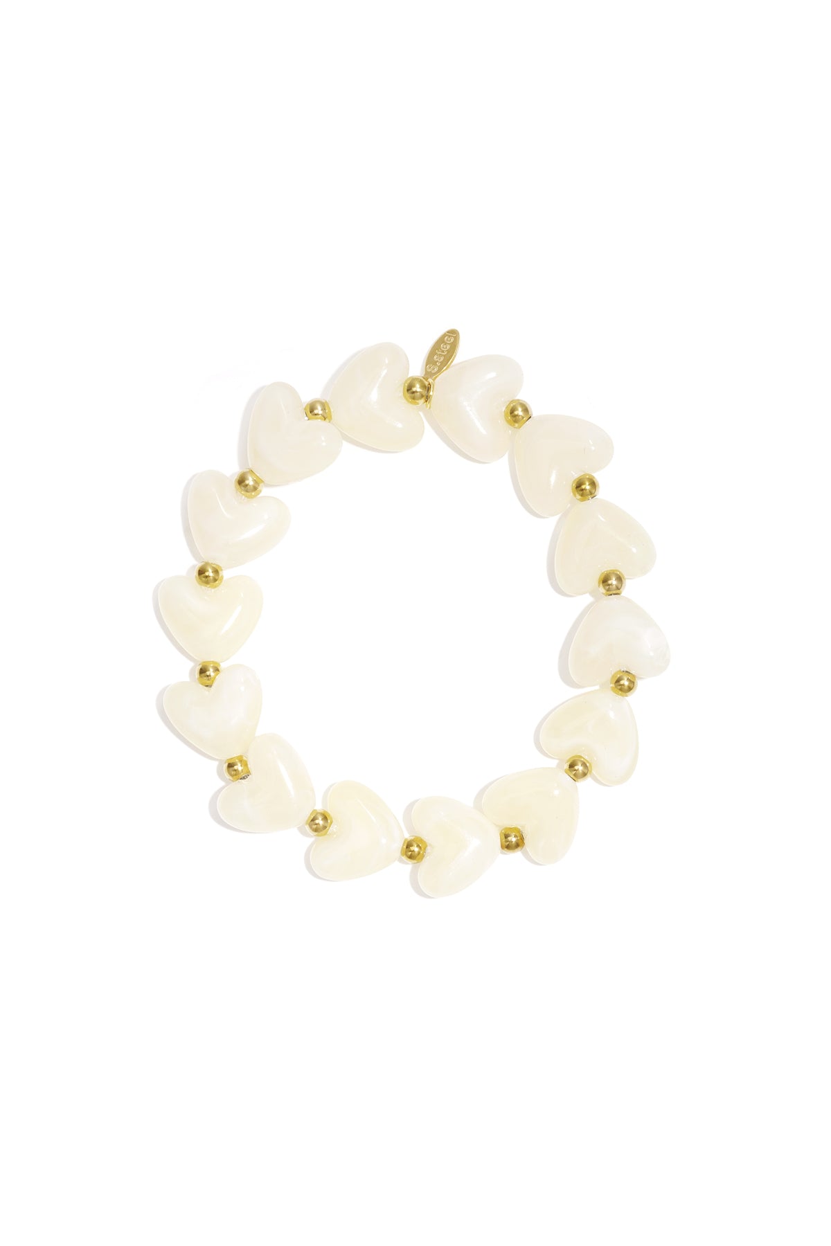 Pulsera de cuentas corazón