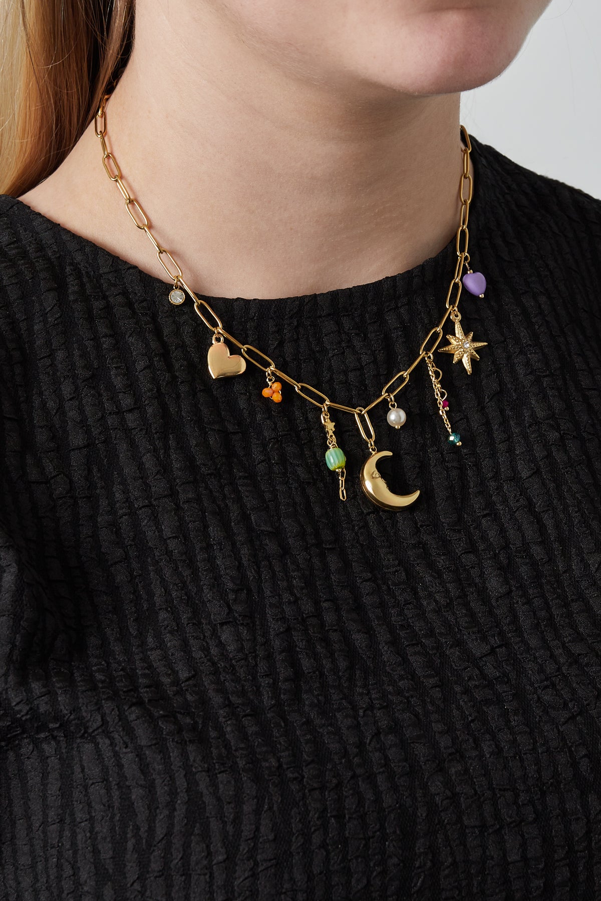 Elegant Gold Color Simple Pendant Necklace for Women