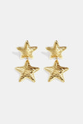 Elegant Star Drop Earrings for Women, Silver & Gold