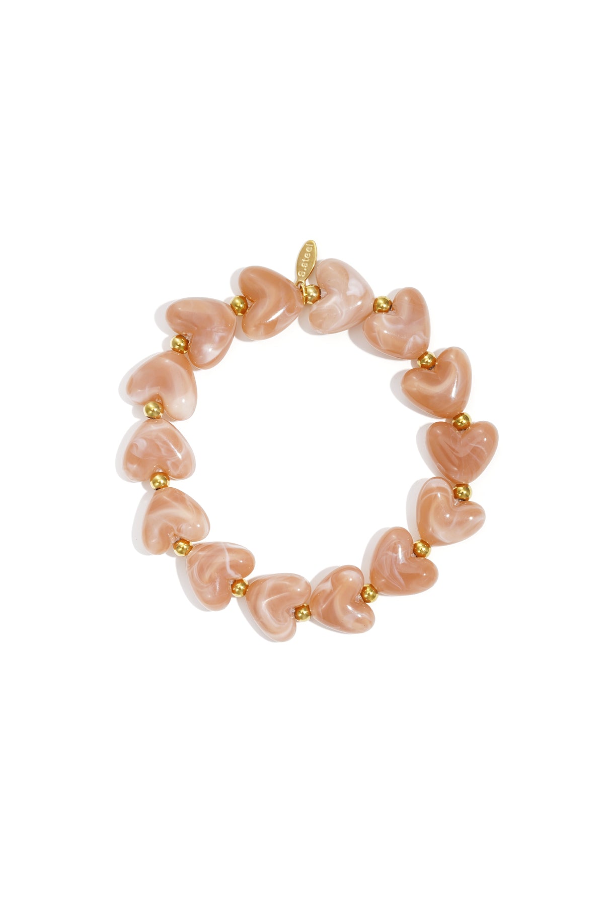 Pulsera de cuentas corazón