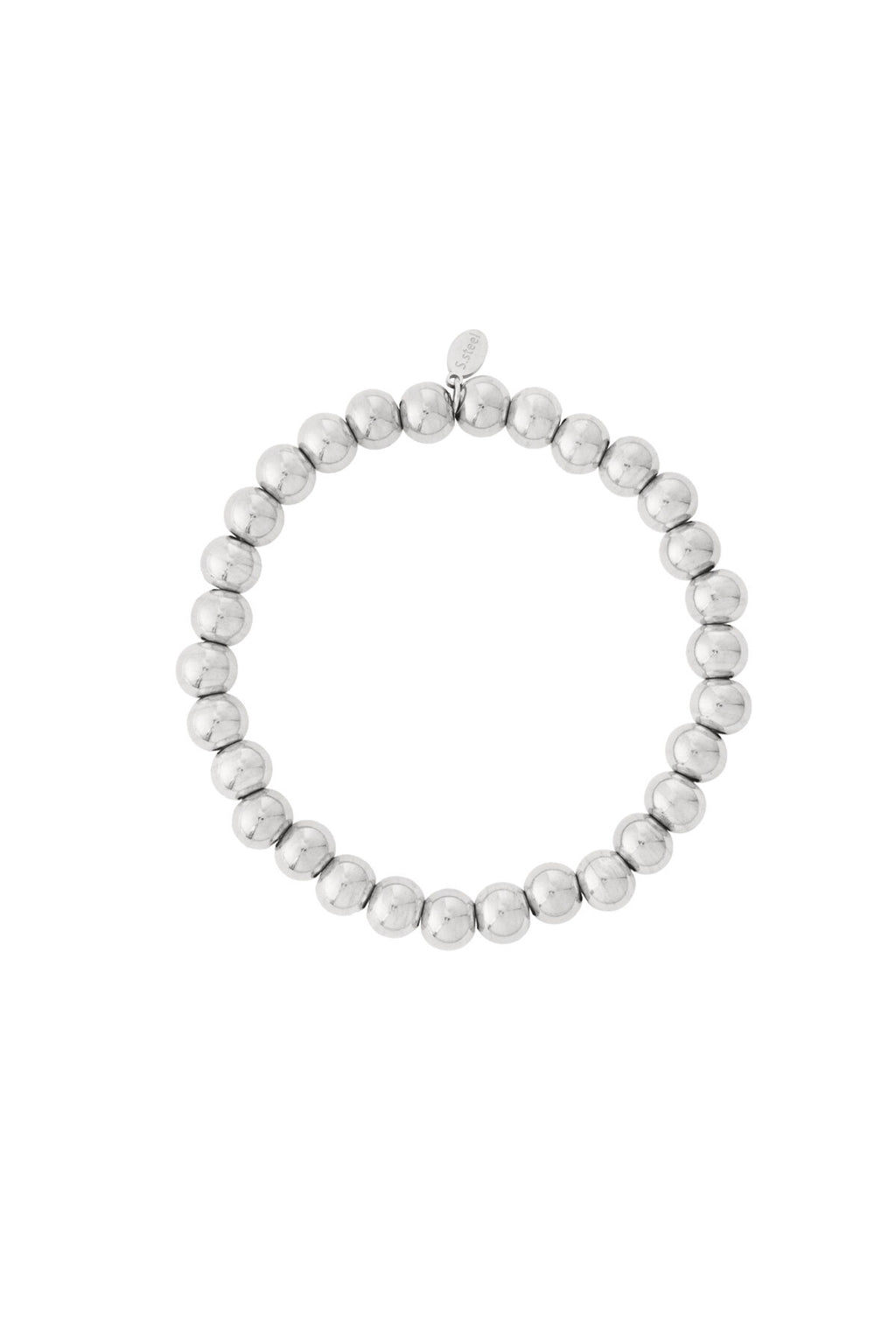 Elegant Stainless Steel Beaded Bracelets for Women