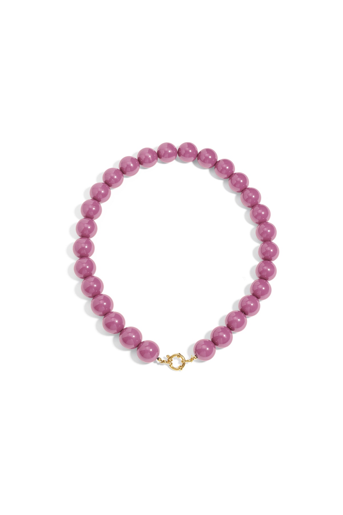 Collar con cuentas grandes y cierre frontal