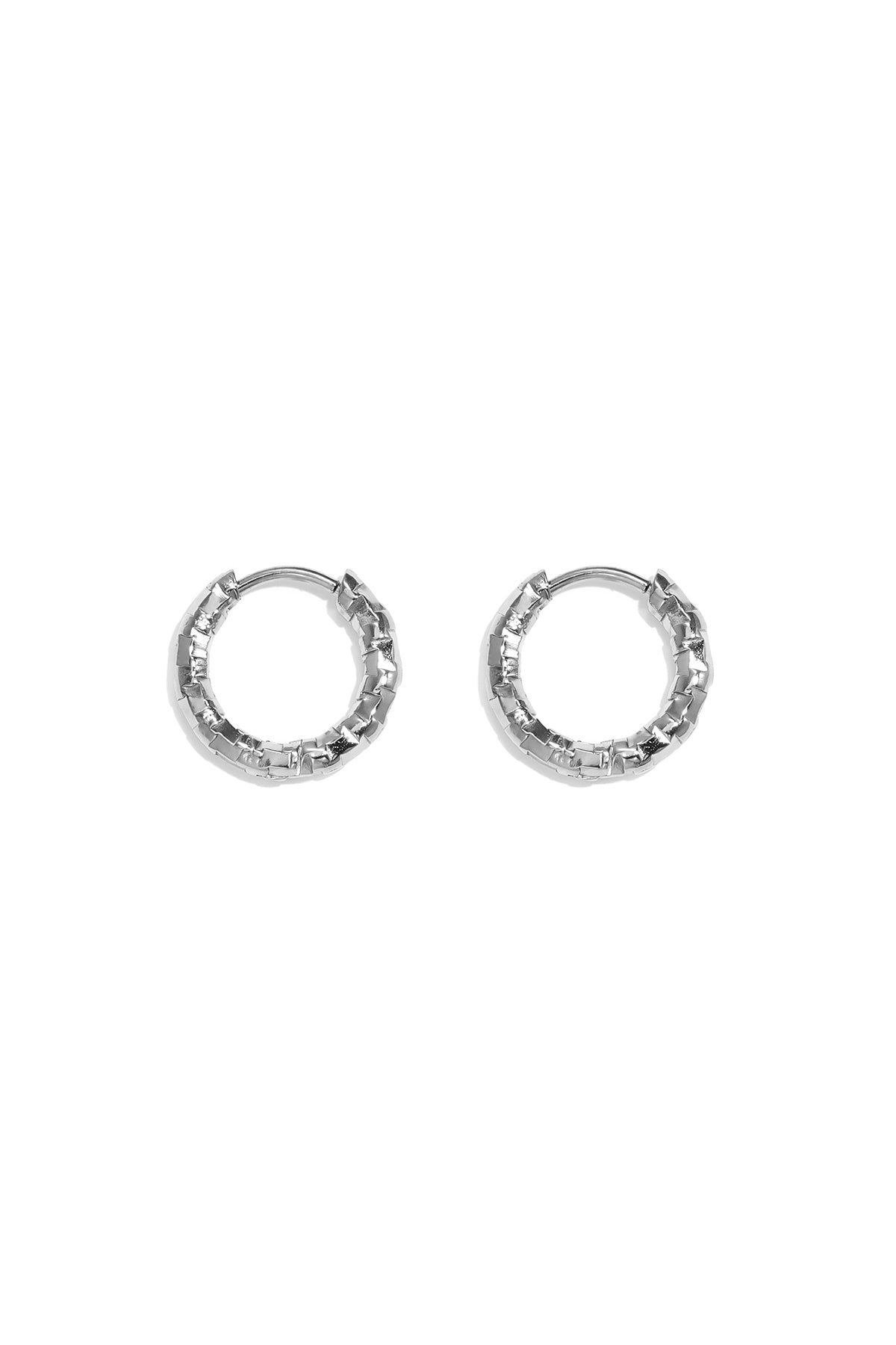 Conjunto de pendientes de acero inoxidable Circle Simple Serie Simple Joyería para mujer