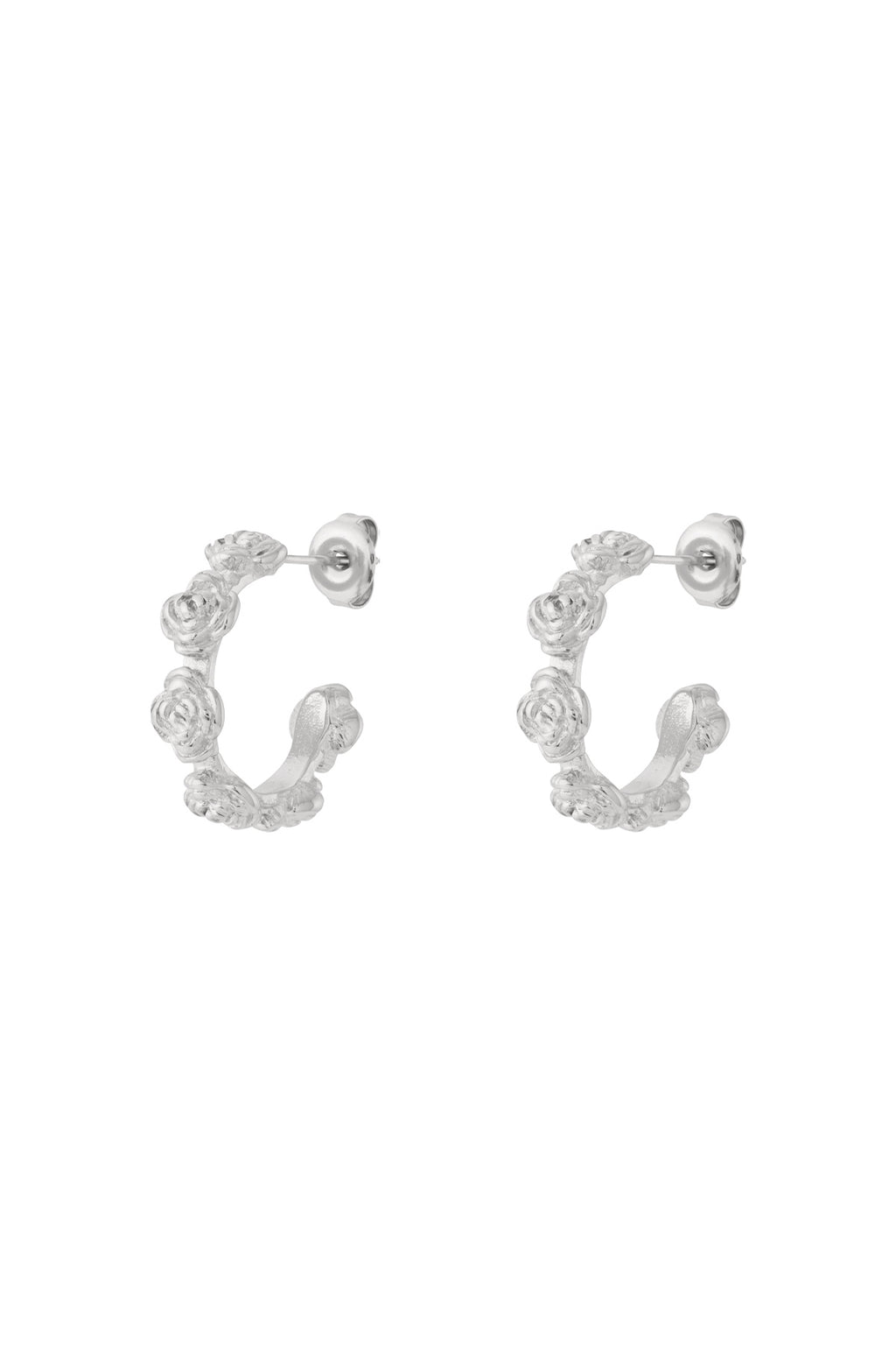 Stylish Flower Hoop Earrings for Everyday Wear