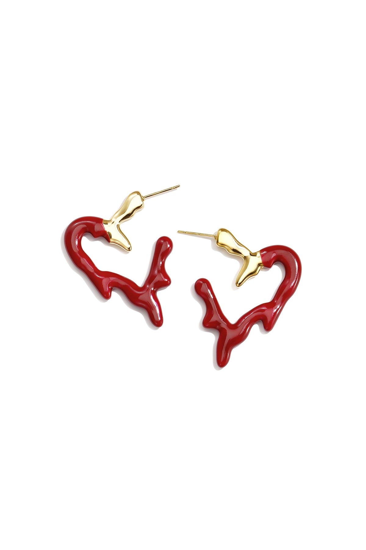 Pendientes de aro de acero inoxidable con forma de corazón, sencillos, de la serie Daily Simple, joyería para mujer.