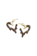 Pendientes de aro de acero inoxidable con forma de corazón, sencillos, de la serie Daily Simple, joyería para mujer.