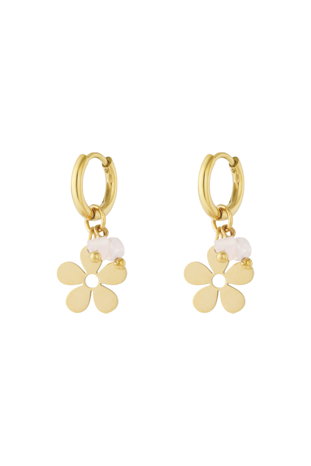 Stylish Pink Crystal Drop Earrings for Spring
