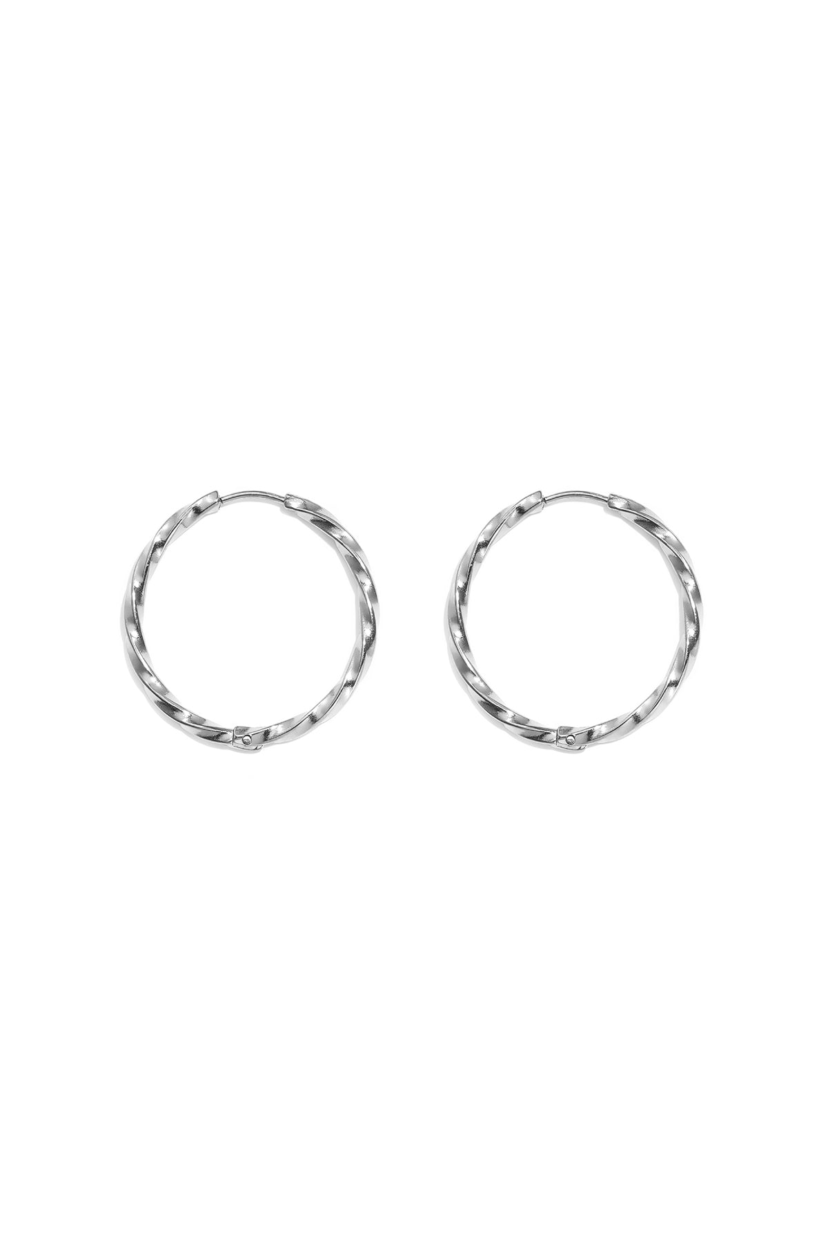 Conjunto de pendientes de acero inoxidable Circle Simple Daily Simple Series Joyería para mujer