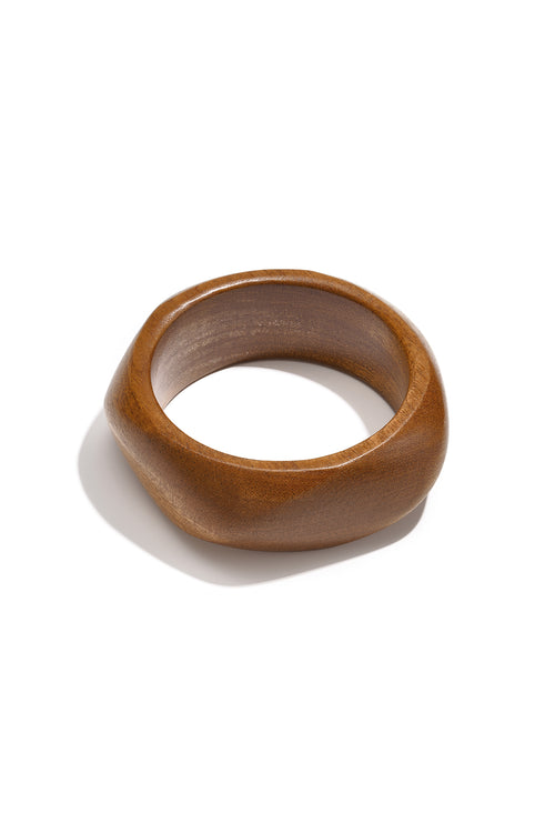 Brazaletes de madera de forma irregular, sencillos, de la serie Daily Simple, joyería para mujer