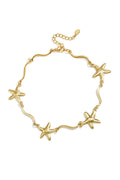 Elegant Gold Starfish Ankle Bracelet for Summer