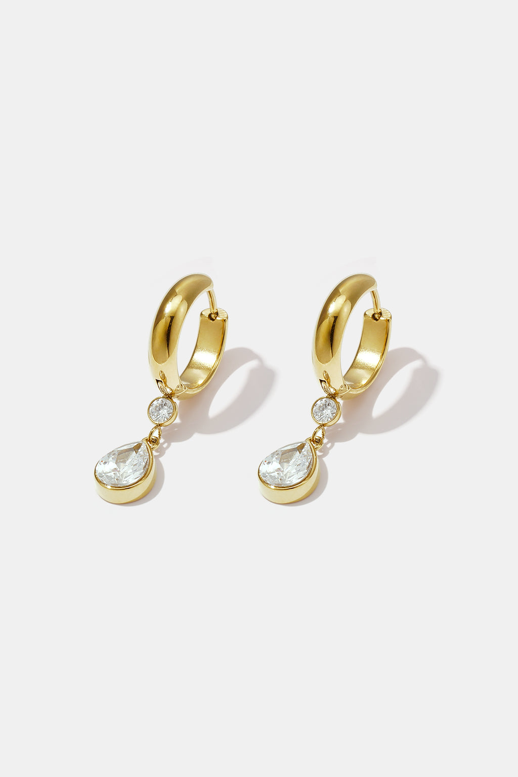 Pendientes colgantes de acero inoxidable con forma elíptica, serie Simple Simple, joyería para mujer