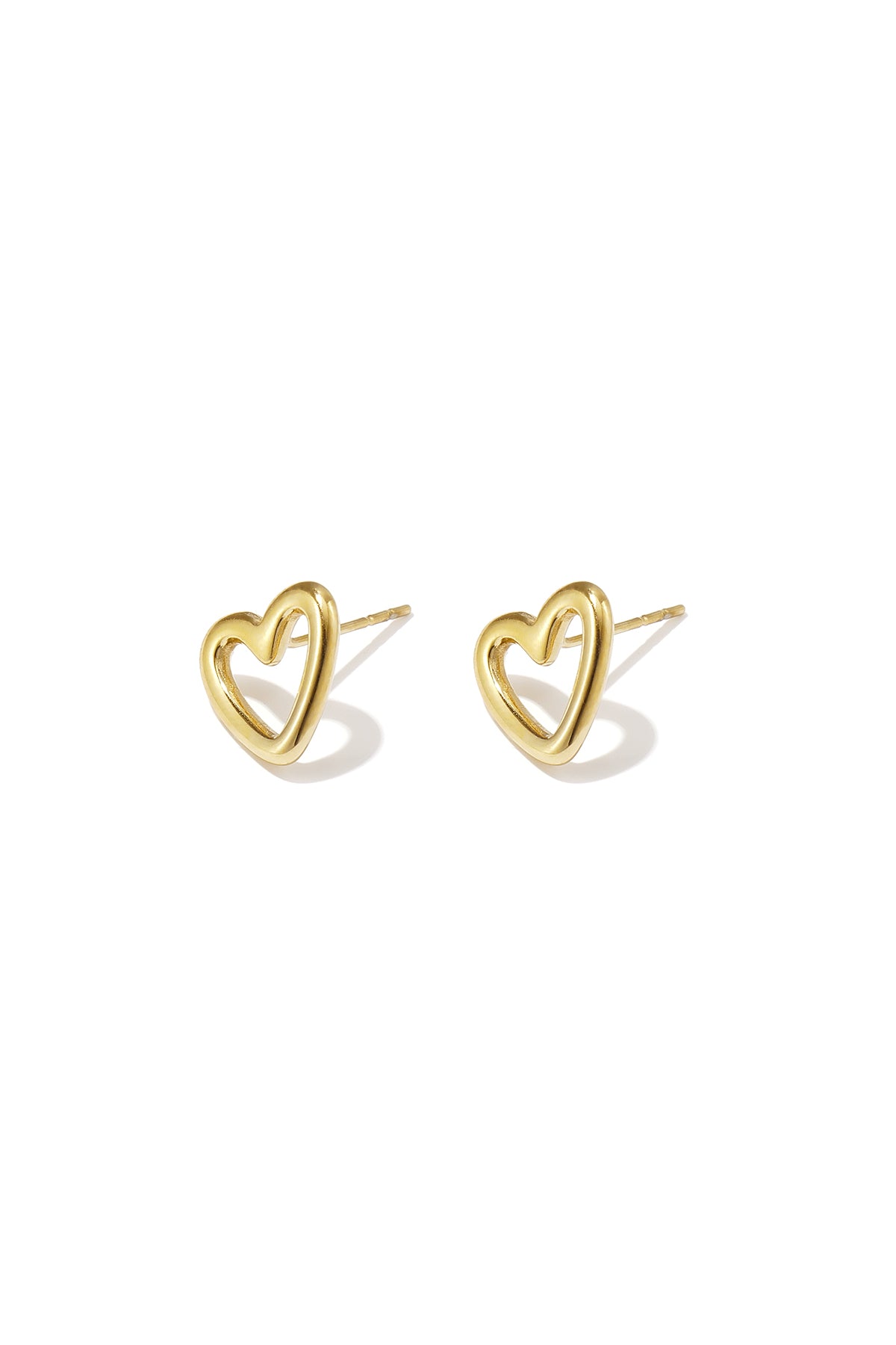 Elegant Heart Stud Earrings for Daily Wear