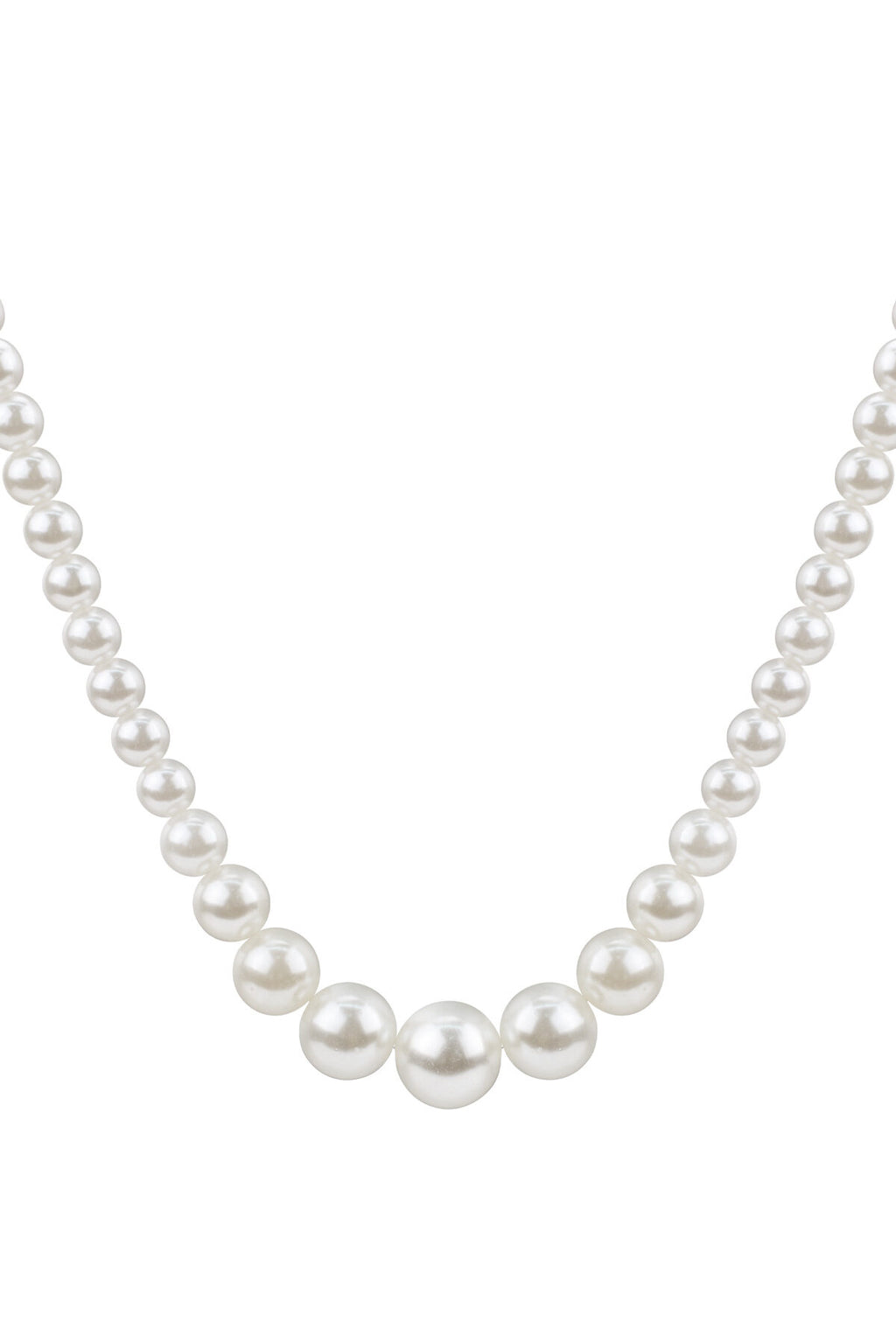 Elegant White Imitation Pearl Necklace for Spring/Summer