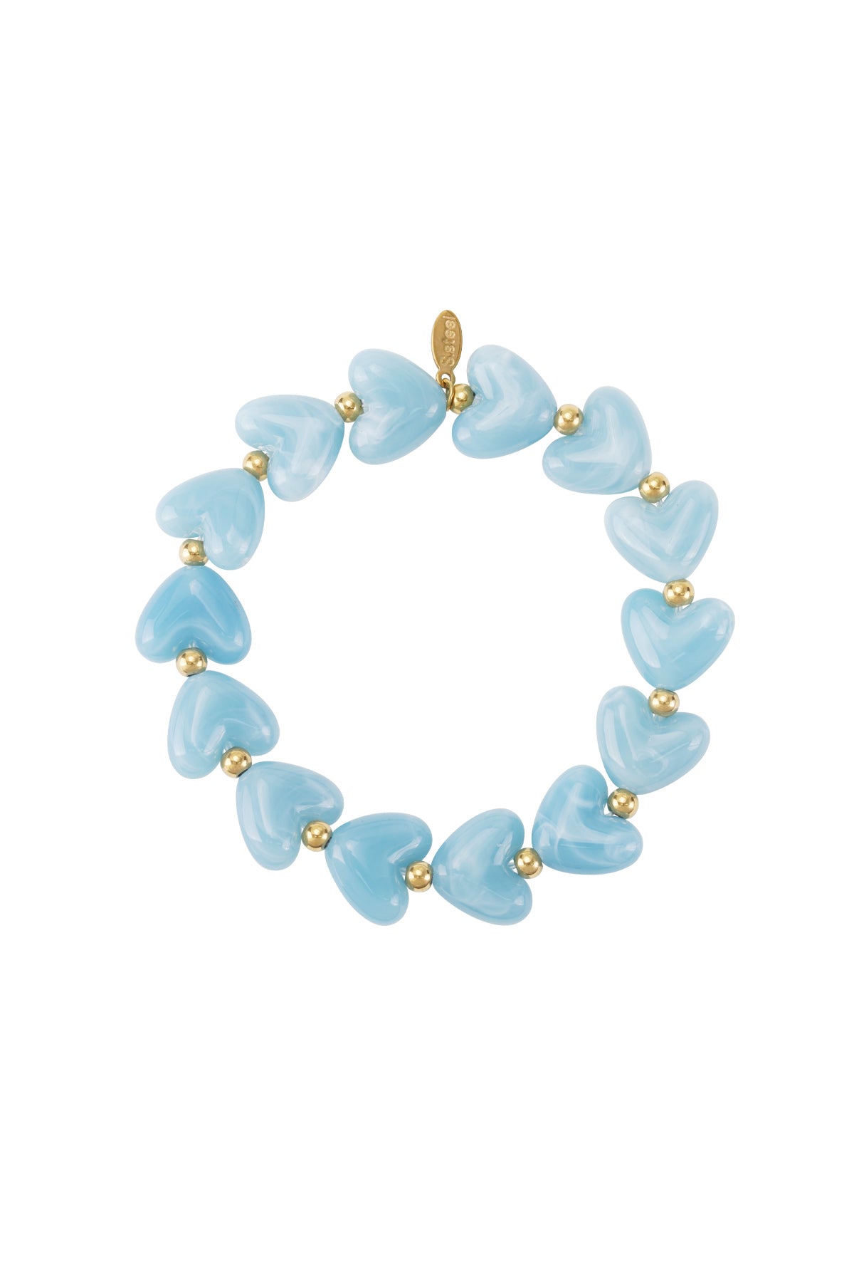 Pulsera de cuentas corazón