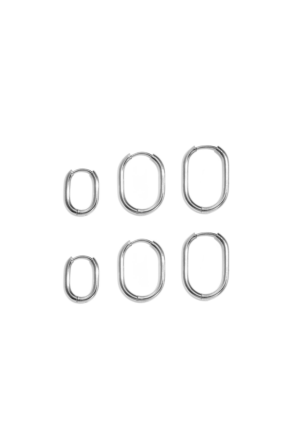 Conjunto de pendientes de acero inoxidable con forma geométrica, sencillos, de la serie Daily Simple, joyería para mujer.
