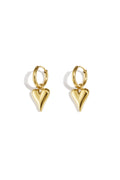 Elegant Heart-Shaped Drop Earrings for Everyday Wear