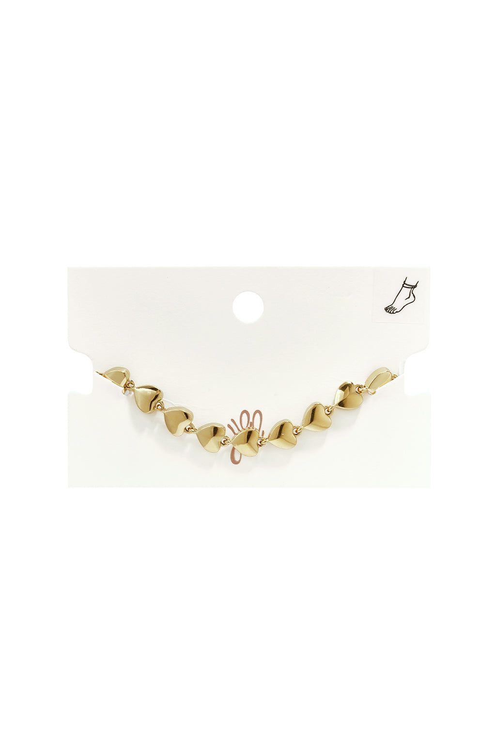 Tobilleras de acero inoxidable con forma de corazón, sencillas, de la serie Daily Simple, joyería para mujer.