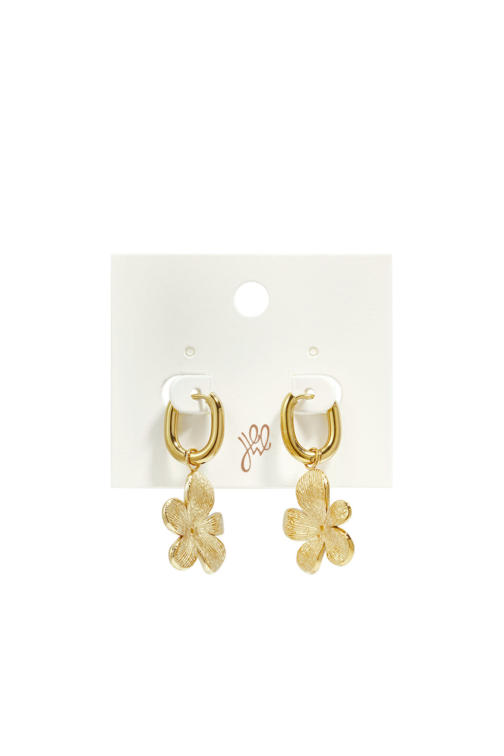 Pendientes colgantes de acero inoxidable con forma de flor, de la serie Daily Simple, joyería para mujer.