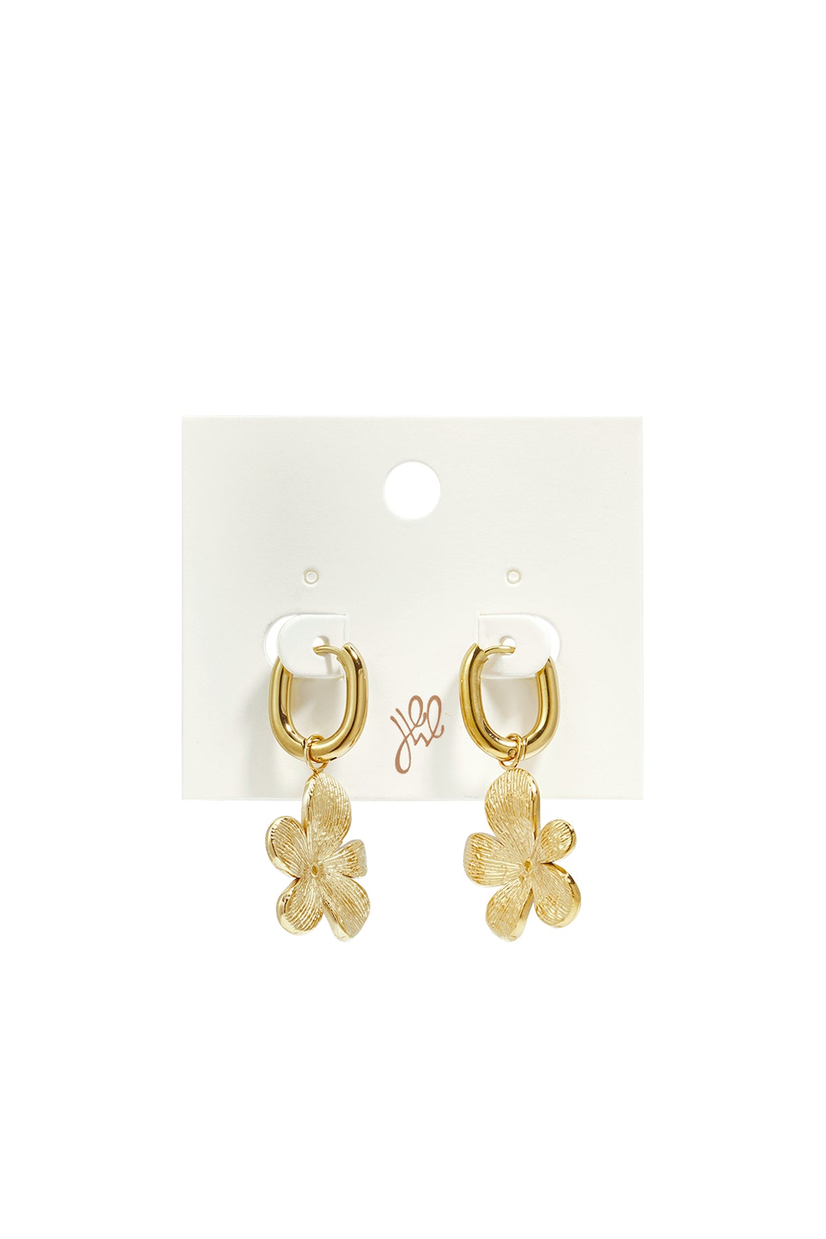 Pendientes colgantes de acero inoxidable con forma de flor, de la serie Daily Simple, joyería para mujer.