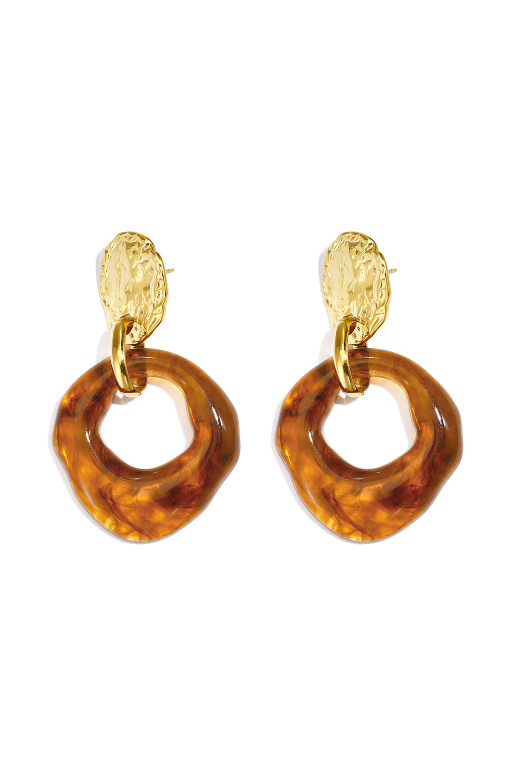 Pendientes colgantes de acero inoxidable con forma irregular, sencillos, de la serie Daily Simple, joyería para mujer.