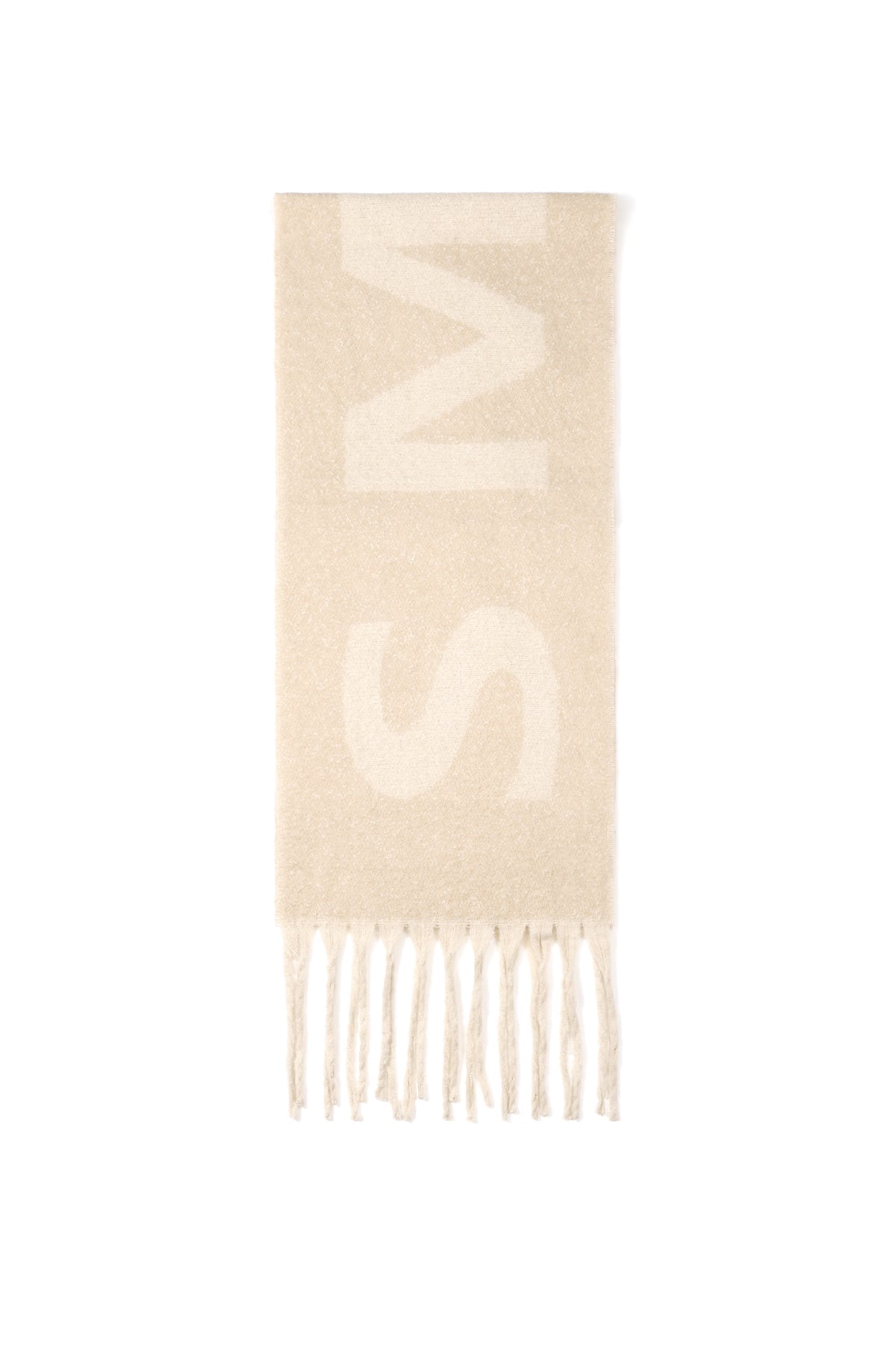 Bufandas de invierno con letras sencillas de poliéster para uso diario.