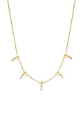 Collares con colgante de acero inoxidable con diseño floral sencillo de la serie Daily Simple para mujer.