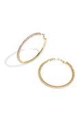 Elegant Circle Zircon Earrings for Party