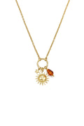 Collares con colgante de acero inoxidable Sun Simple Daily Simple Series Joyería para mujer
