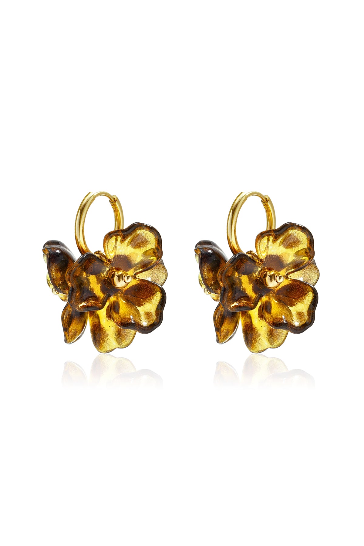 Pendientes de botón de acero inoxidable con forma de flor, de la serie Daily Simple, joyería para mujer.