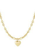 Elegant Gold Heart Pendant Necklace for Everyday Wear