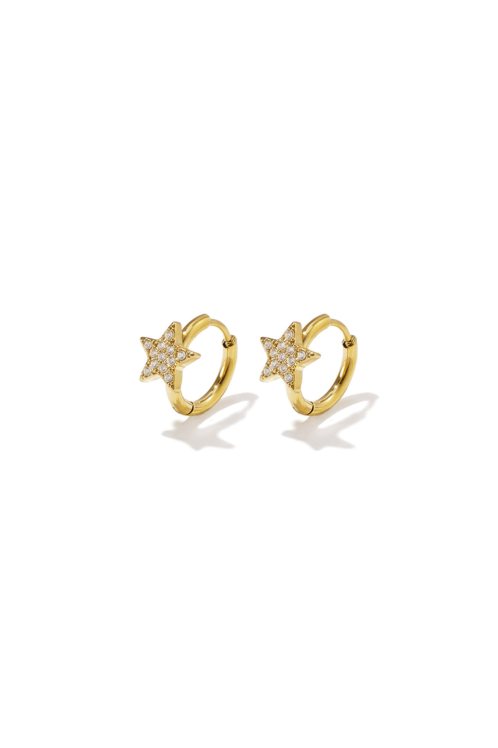 Pendientes de aro de acero inoxidable Star Simple Daily Simple Series Joyería para mujer