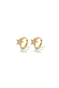 Pendientes de aro de acero inoxidable Star Simple Daily Simple Series Joyería para mujer