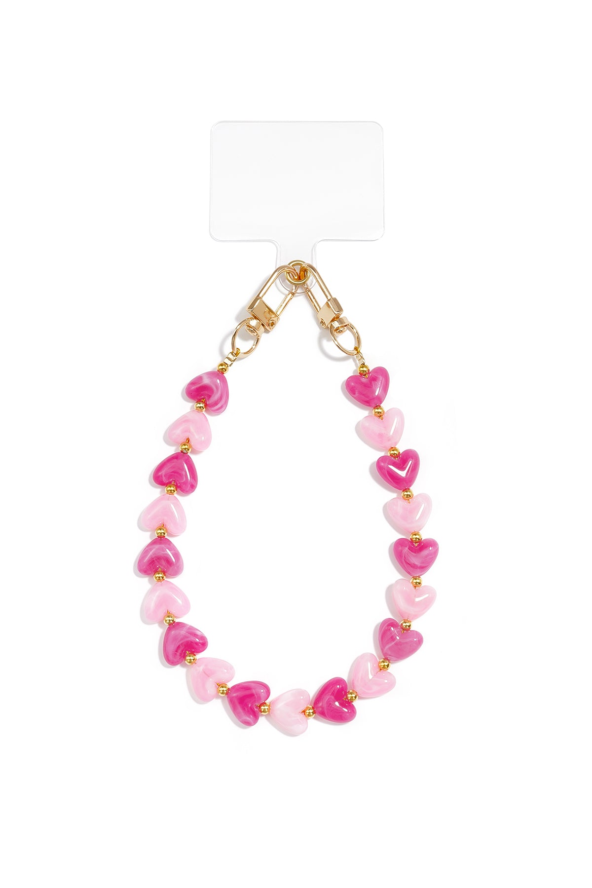 Charming Heart Beads Phone Chain for Sweet Style