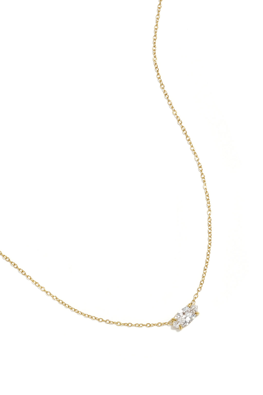 Collares con colgante de acero inoxidable con forma elíptica, sencillos, de la serie Daily Simple para mujer.