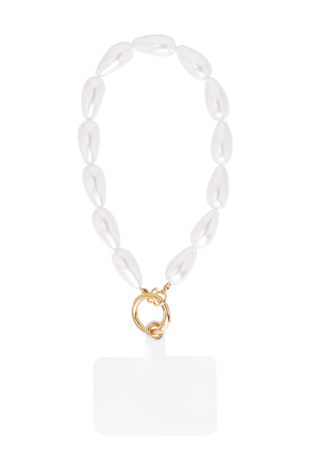 Stylish White Phone Chain for Secure Holding
