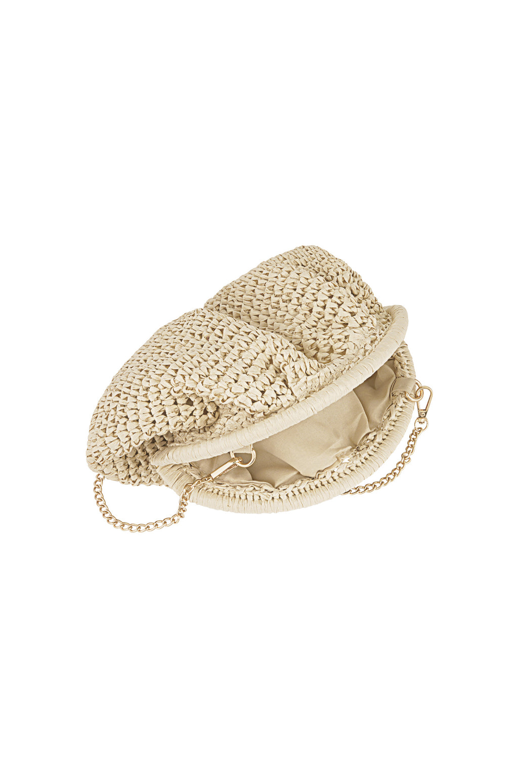 Elegant Paper Shoulder Bag in Black, Beige, and Cream