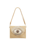 Stylish Paper Shoulder Bag in Black, Beige, Off-White