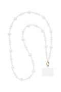 Elegant White Gold Phone Chain for Daily Use