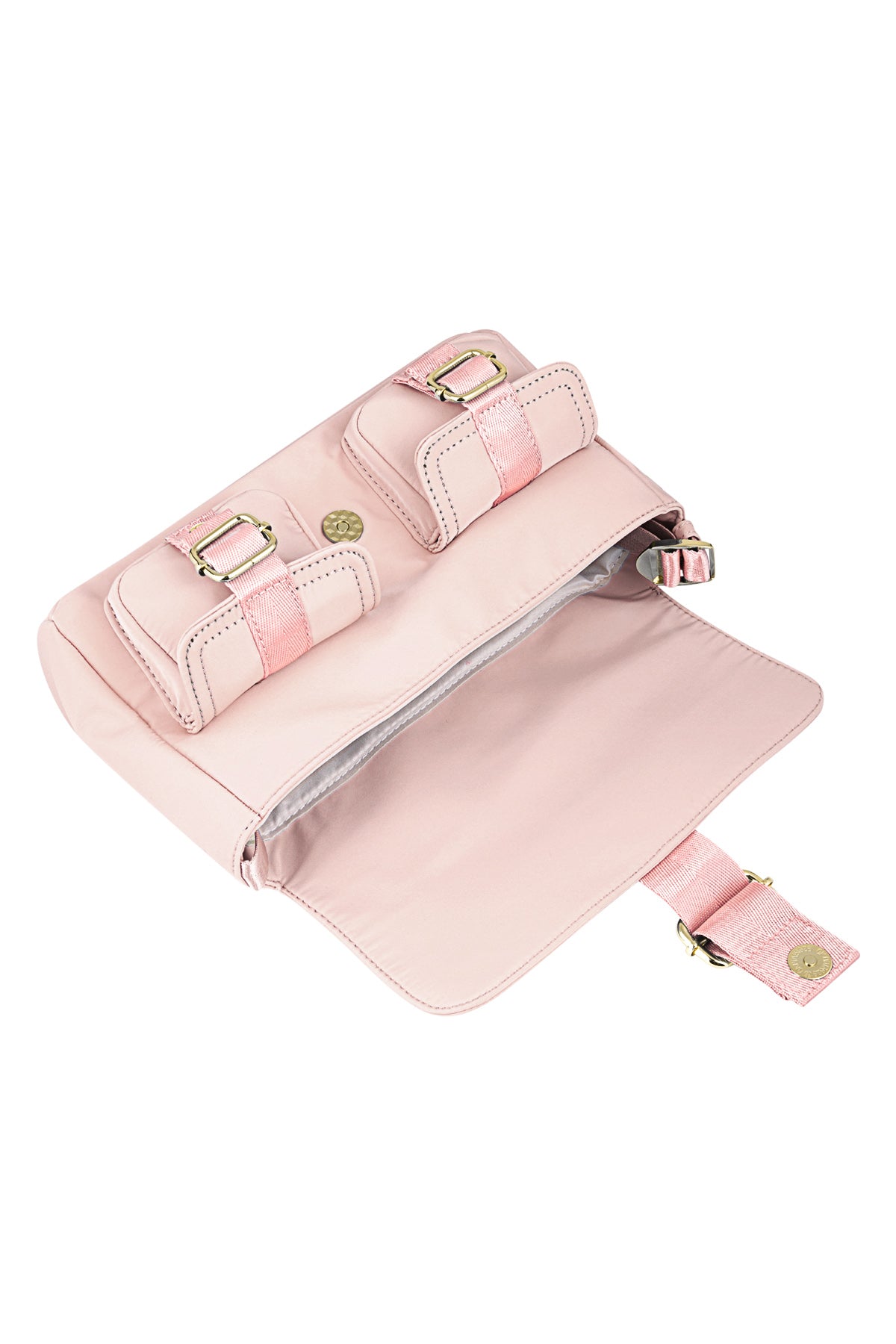 Stylish Polyester Shoulder Bag in Pink, Blue, Black, Beige & Cream