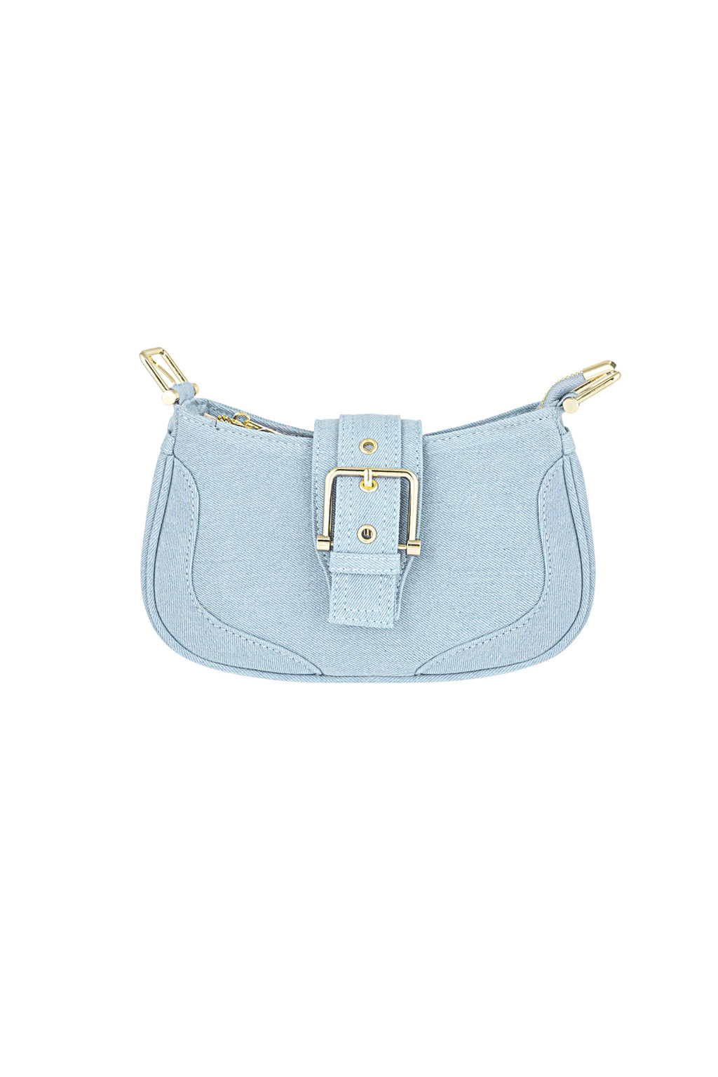 Chic Polyester Shoulder Bag in Pink and Blue