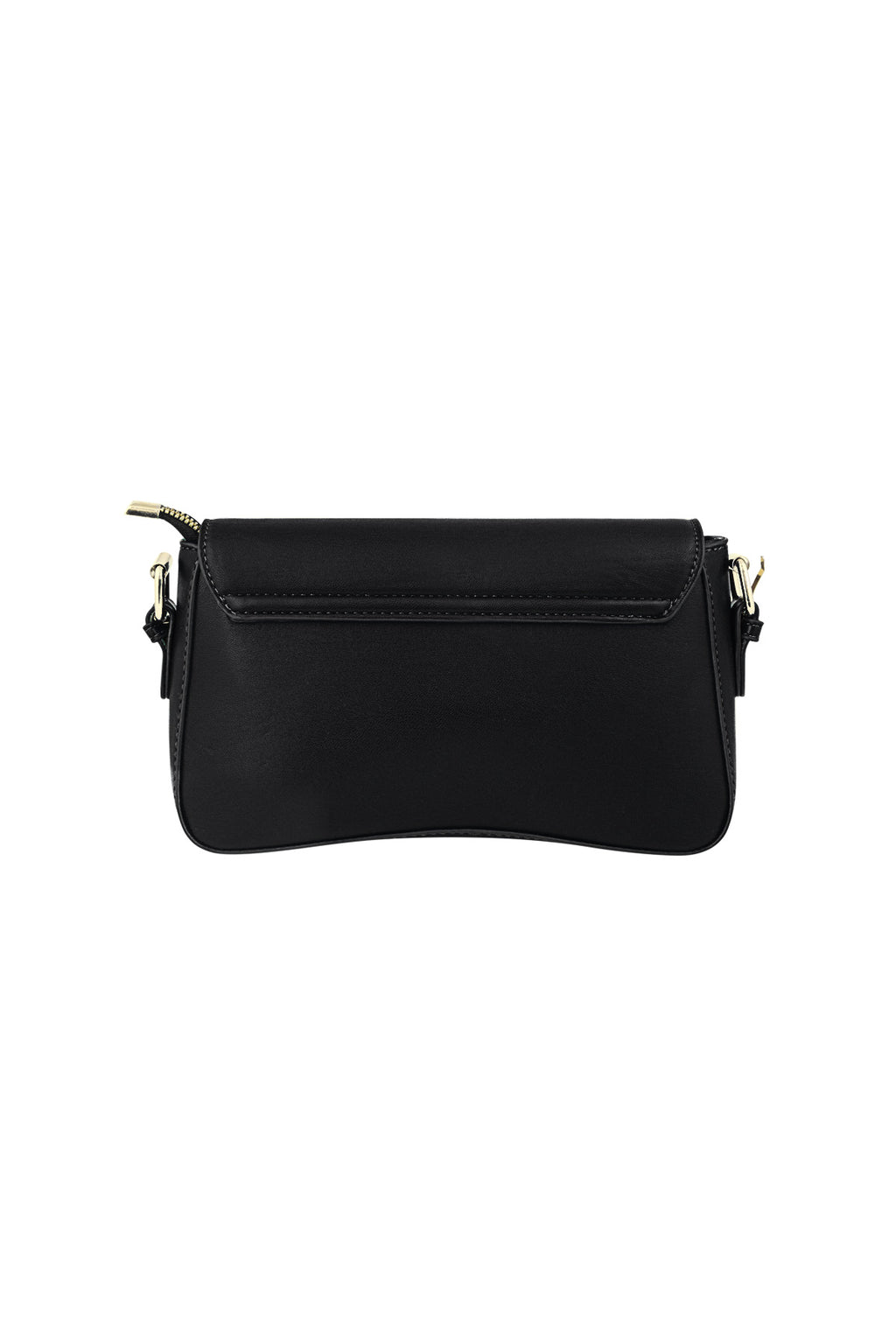 Stylish PU Shoulder Bag in Blue, Black & Fuchsia