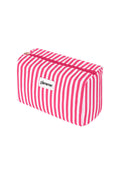 Fuchsia Daily Stripe Makeup Bag - All Fit Polyester Classic