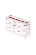 Elegant White Polyester Makeup Bag for Daily Essentials