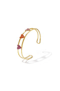 Elegant Gold Cuff Bracelet for Women - Romantic Style