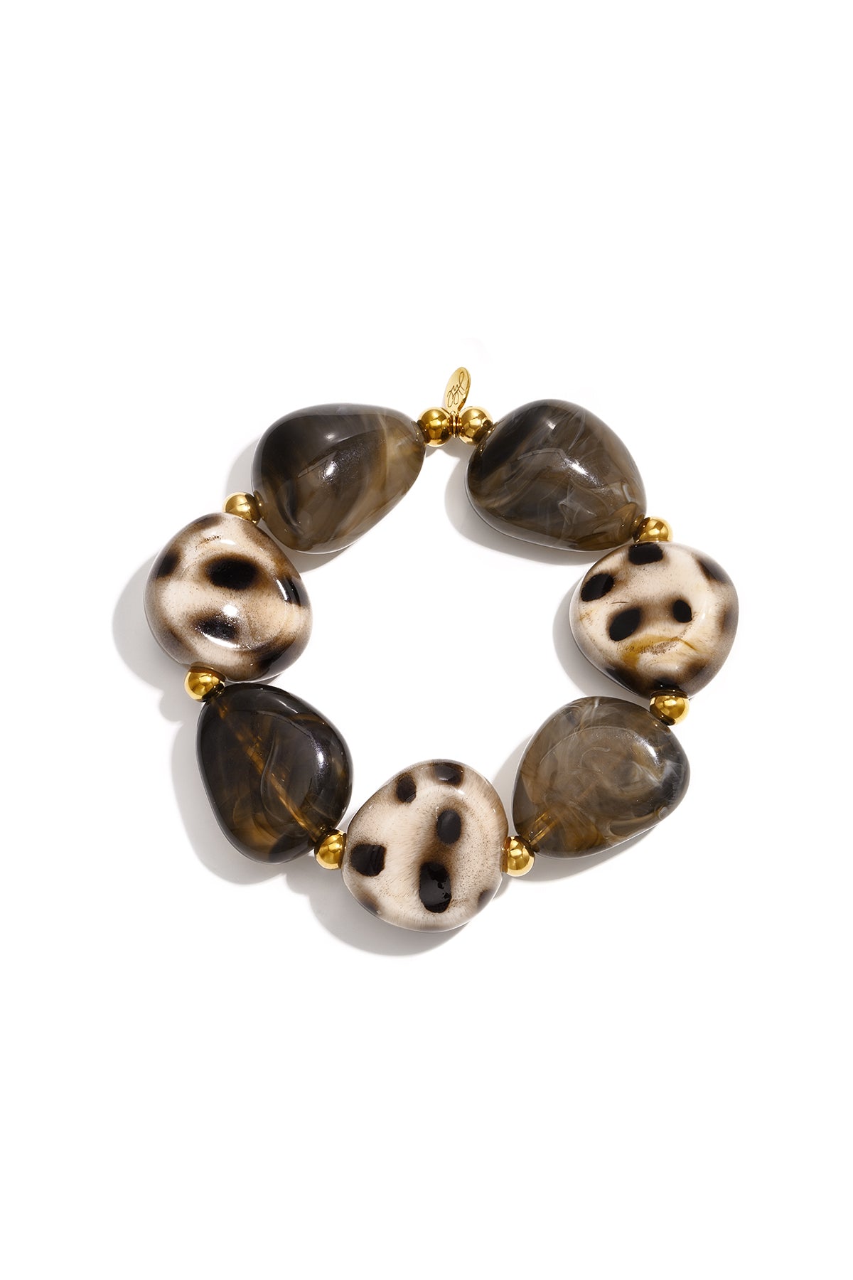 Pulseras de cuentas acrílicas de forma irregular, sencillas, de la serie Simple Daily, joyería para mujer