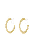 Elegant 14K Gold Plated Irregular Clip-On Earrings