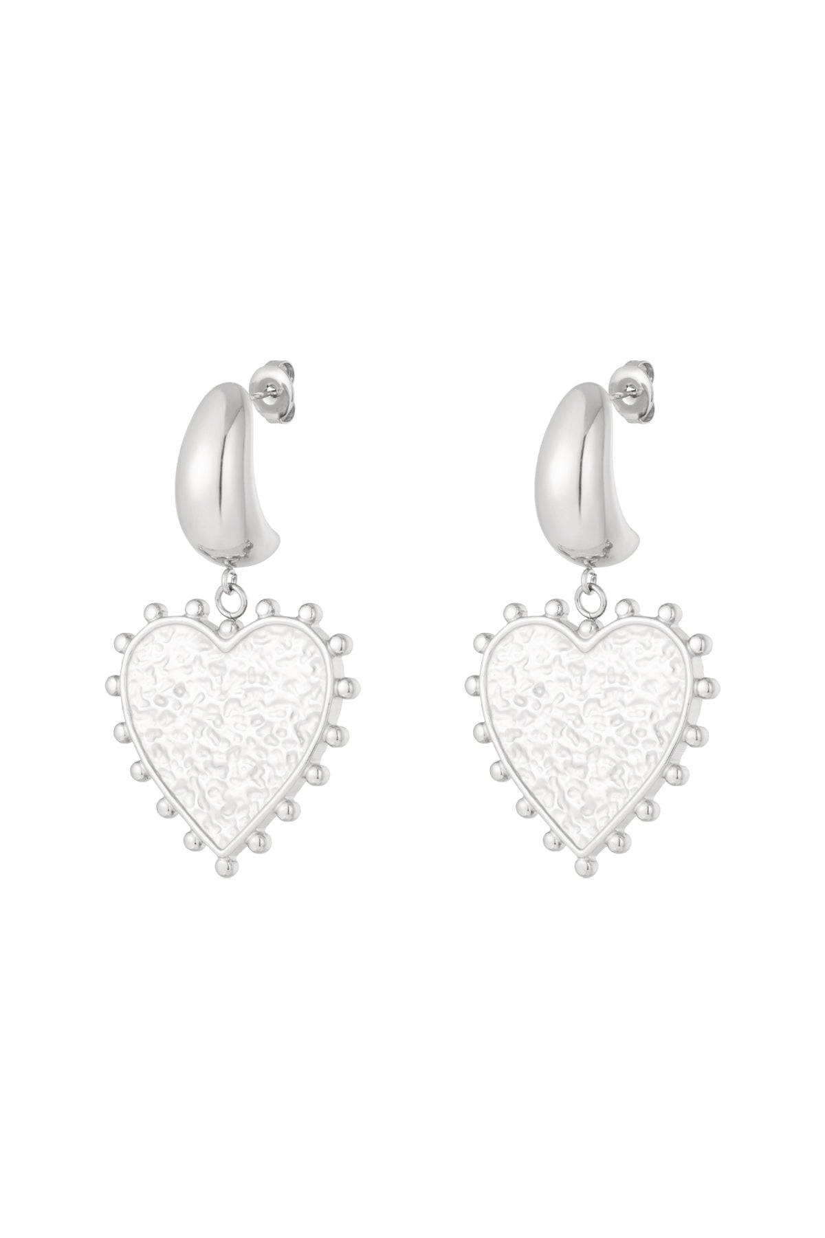 Elegant Heart Drop Earrings for Daily Wear